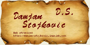 Damjan Stojković vizit kartica
